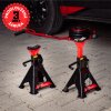 AutoLift Stand – Univerzálny súbor 2 podpier (kobyliek) pre automobily s nosnosťou 3000 kg, rozsahom 300-430 mm a ráčnovým mechanizmom