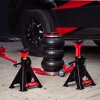 AutoLift Stand – Univerzální sada 2 podpěrek (kobylek) pro automobily s nosností 3000 kg, rozsahem 300-430 mm a ráčnovým mechanismem