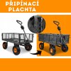 TerraCart Pro 100L– záhradný vozík s nosnosťou 400 kg a objemom 100 l a plachtou
