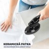 CeramiSteam 2500 – Parní napařovač oděvů s keramickou patkou, žehlení ve vertikální i horizontální poloze + DÁREK ochranná rukavice a návlek na jemné materiály