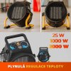QuickWarm 2000 W – odolný elektrický ohřívač s termostatem, praktický pro domácnost i dílnu