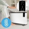 ThermoControl 2400W – konvektorový radiátor s termostatem, dálkovým ovládáním a funkcí otevřeného okna, možnost montáže na stěnu