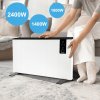 ThermoControl 2400W – konvektorový radiátor s termostatem, dálkovým ovládáním a funkcí otevřeného okna, možnost montáže na stěnu