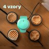 MintyBake 490W – Mini vaflovač so 4 vymeniteľnými doskami pre sladké okamihy