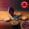 MintyBake 490W – Mini vaflovač so 4 vymeniteľnými doskami pre sladké okamihy