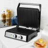 ELEKTRICKÝ ROZKLÁDACÍ GRIL TOUSTOVAČ PRO SENDVIČE PANINI TIMER 2500 W