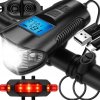CycleGuard sada pre bicykel – predné a zadné LED, bezdrôtový počítač a klaksón, USB nabíjanie