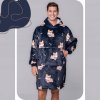 HUGNEST Premium Hoodie XXL – čierna mikina s motívom roztomilých psov corgi, s ovčou podšívkou a maximálnym komfortom