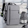 AIRKA Cestovní batoh do letadla 45x30x20 cm – příruční zavazadlo s USB portem, sáčkem na boty a rozšiřitelnou konstrukcí, splňuje limity EasyJet, Emirates a další