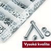 Boltoro Velká sada spojovacího materiálu, uhlíková ocel v praktickém boxu, metrické šrouby, matice a podložky M3-M6, víc jak 1000ks