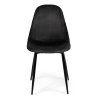 Sametová jídelní židle MARIE černá (2)