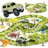 Velká autodráha DINOSAURUS - elektrické závodní autíčko, figurky pro vytvoření dinoparku