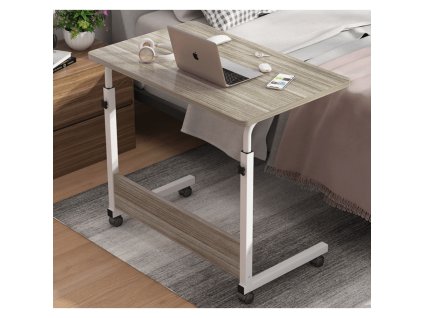 124675 2 graft bauer pojizdny stolek na notebook handy dub sedy