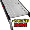 152103 11 multifunkcni hlinikovy zebrik 14v1 black premium navic zdarma 2x podlazky police a kolecka