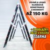 152103 17 multifunkcni hlinikovy zebrik 14v1 black premium navic zdarma 2x podlazky police a kolecka