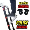 152103 5 multifunkcni hlinikovy zebrik 14v1 black premium navic zdarma 2x podlazky police a kolecka