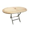 1311 olaf ovalny teakovy skladaci stul