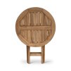 3687 3 skladaci kulaty stolek z teaku