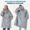 151965 10 softiehoodie mikinova deka k zachumlani seda