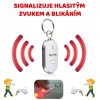151845 7 x finder led bezdratovy lokator klicu bily