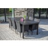 Nábytek na zahradu ratan stůl VIKING XL + 6x křeslo BALI F