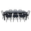 Kovový zahradní nábytek stůl Viking XL + 8x židle Gigi (2)