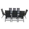 Zahradní jídelní set Viking XL + 8x židle TONY polohovací 2