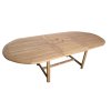 Faisal oválný/hranatý teakový rozkládací stůl (Typ stolu hranatý)
