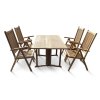 Set zahradního nábytku BUTTERFLY stůl + 4x křesla EDY (1) (1)
