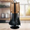 151422 8 deluxe cheff 6dilna sada kuchynskeho nacini v otocnem stojanu drevo