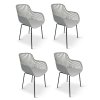 GABY šedá křeslo 4 ks