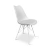 Moderní jídelní židle Eco bílá (4)