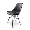 Moderní jídelní židle Eco černá (4)