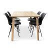 Dřevěný jídelní set ZAHA dekor dub + 4x židle Eco černá (4)
