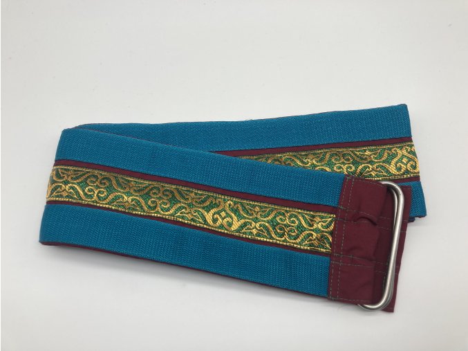 Meditační pás modro-zlatý