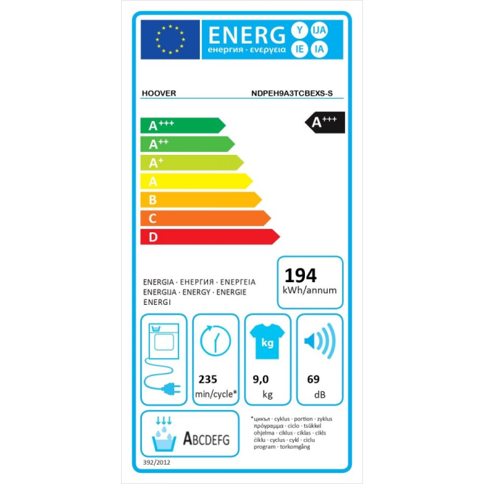 Hoover NDPEH9A3TCBEXS-S + BENEFIT