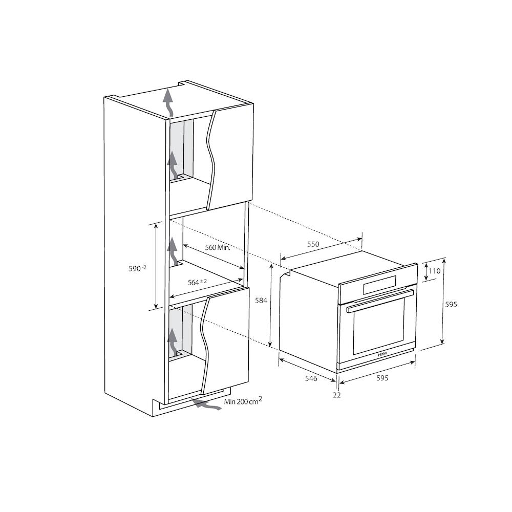 Haier HWO60SM2B3BH