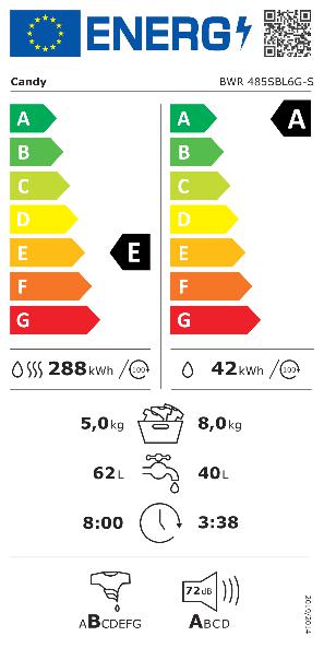 CANDY BWR 485SBL6G-S + BENEFIT