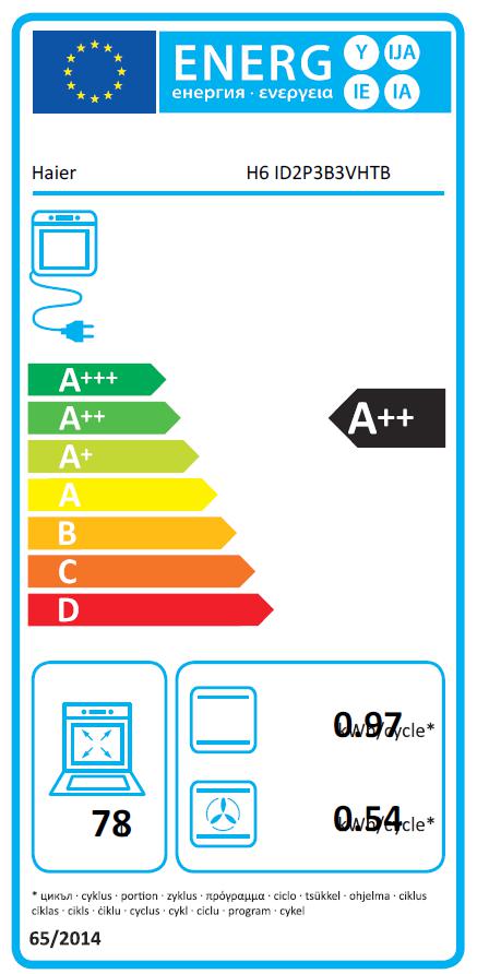 HAIER H6 ID2P3B3VHTB