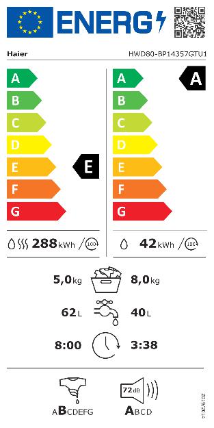 Haier HWD80BP14357GTUS + BENEFIT
