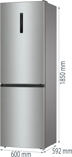 GORENJE NRK6192AXL4 - Voľne stojaca kombinovaná chladnička s mrazničkou InoxLook