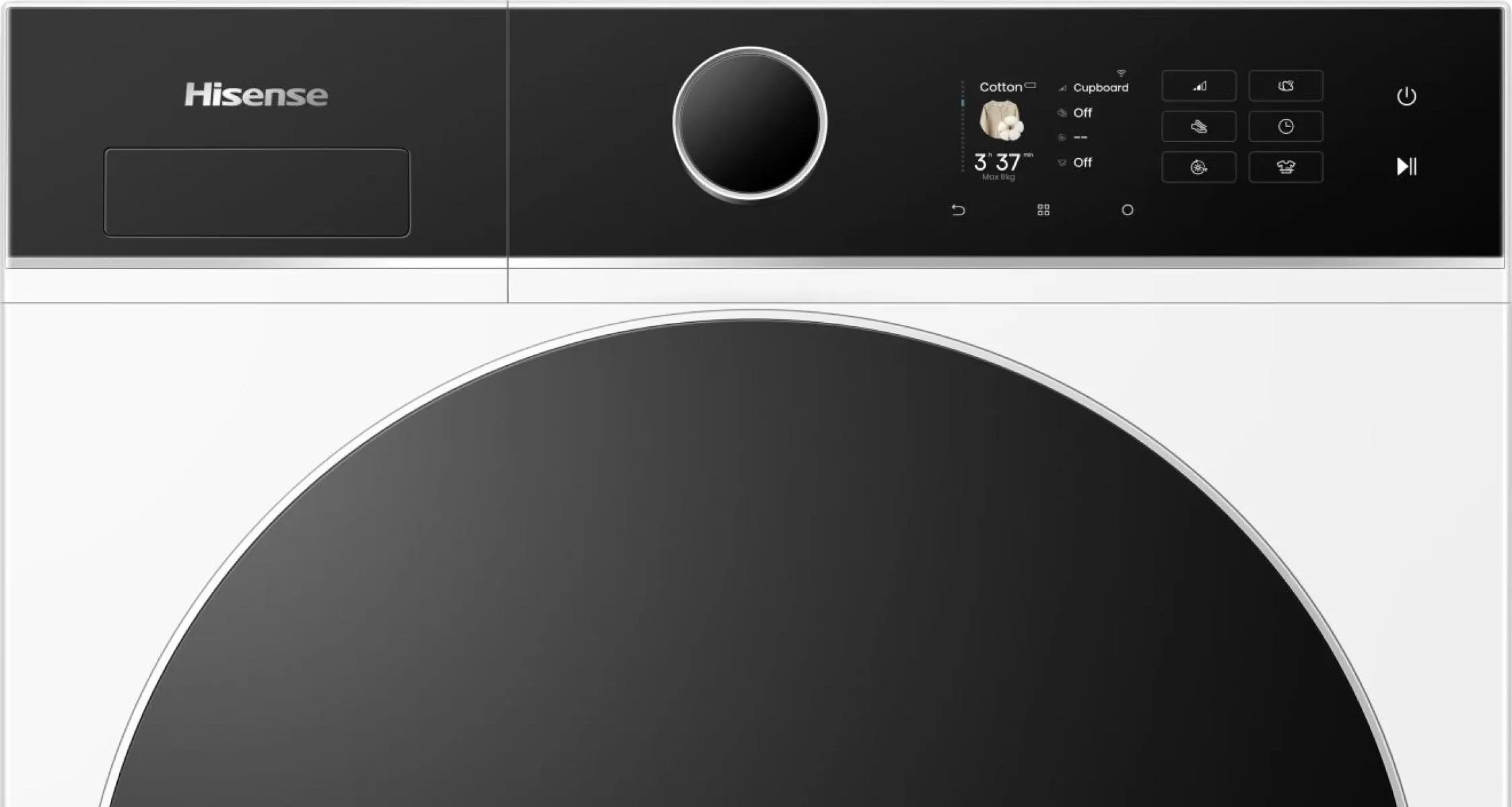 HISENSE DH5I804BWCD - Voľne stojaca sušička bielizne s tepelným čerpadlom, 8 kg