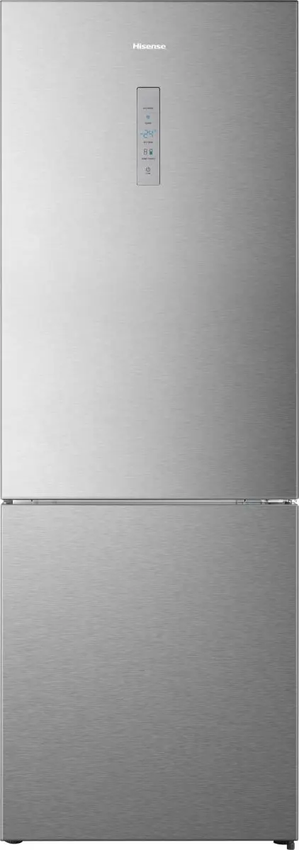 HISENSE RB645N4BID - Voľne stojaca kombinovaná chladnička s mrazničkou, Inox, 495 l