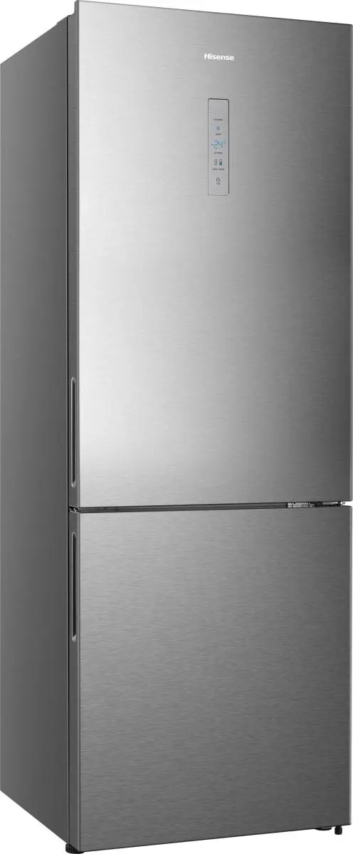 HISENSE RB645N4BID - Voľne stojaca kombinovaná chladnička s mrazničkou, Inox, 495 l