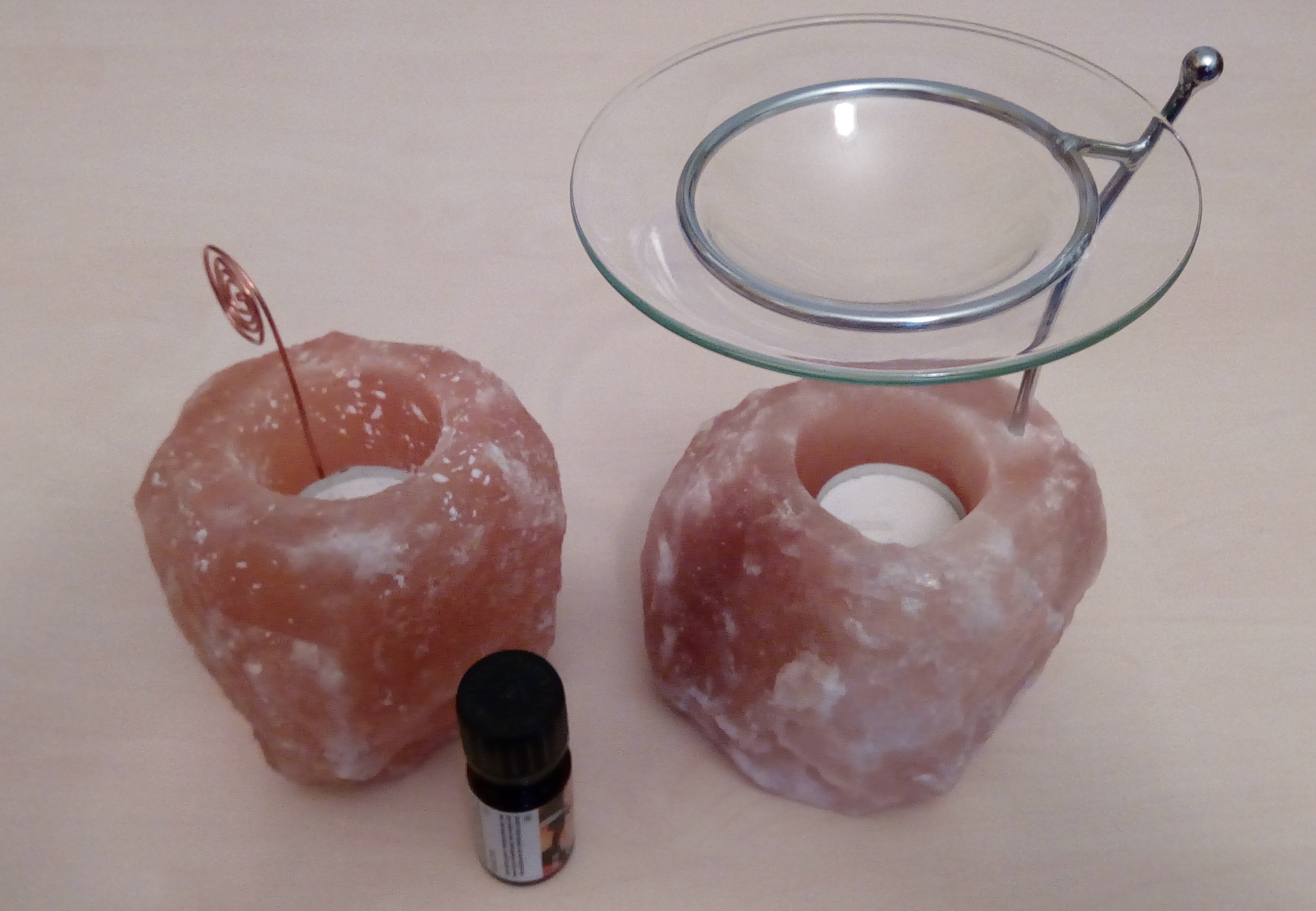 Solná lampa tvar / kombinace: sada - aroma + tesana + olej