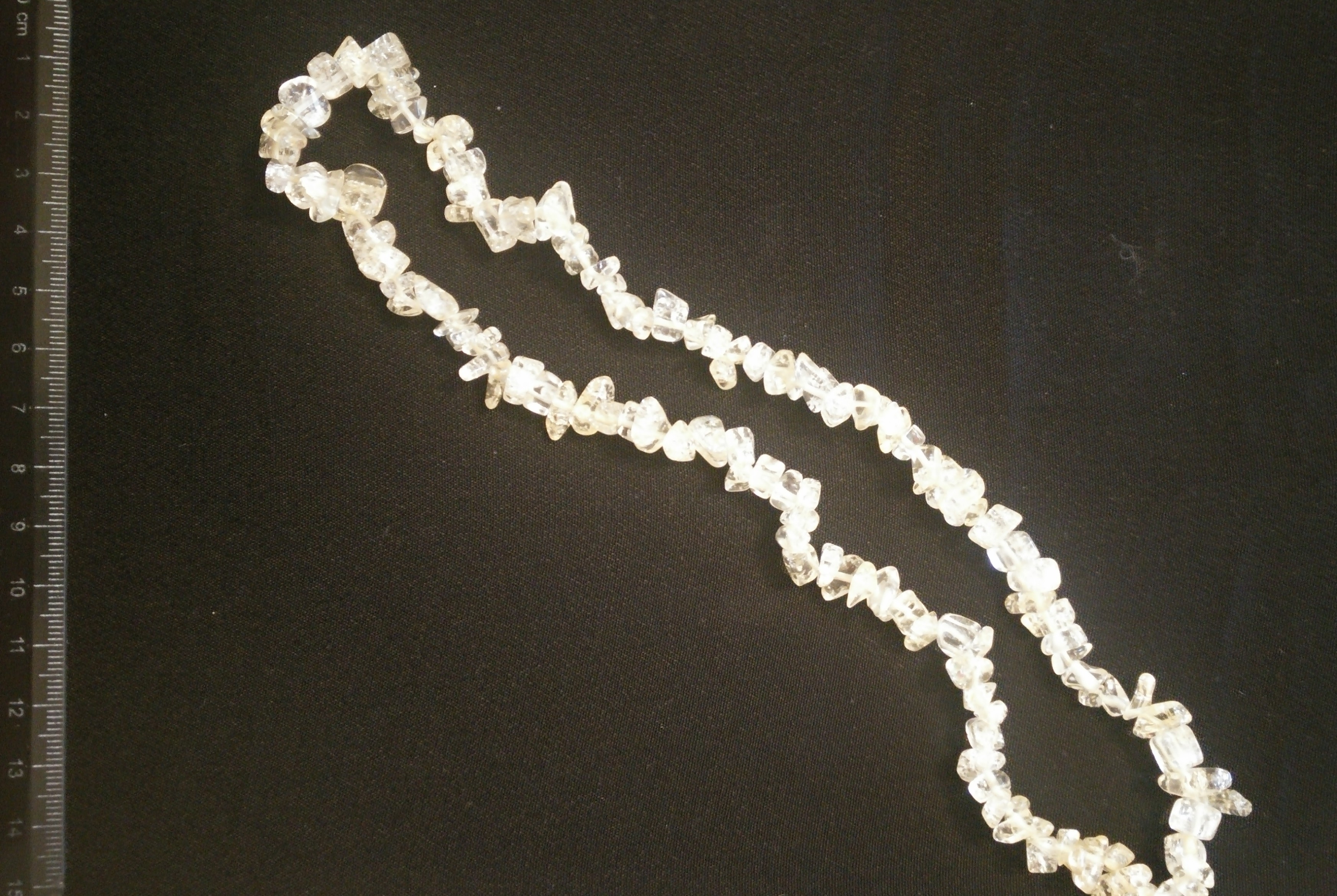 Náhrdelník - různé druhy kamenů - tromly drobné náhrdelník - oválky: 40 cm - tygří oko