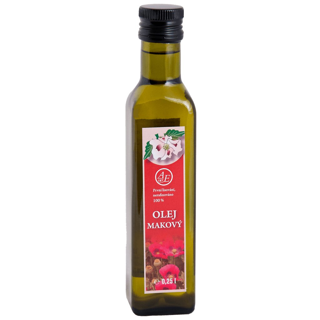 Jedlé oleje 0,5 l druh rostliny: Makový olej 250 ml