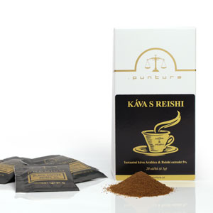 Káva s Reishi obsah: balení 20 x 5 gr