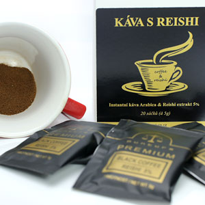 Káva s Reishi obsah: sáček 5 gr