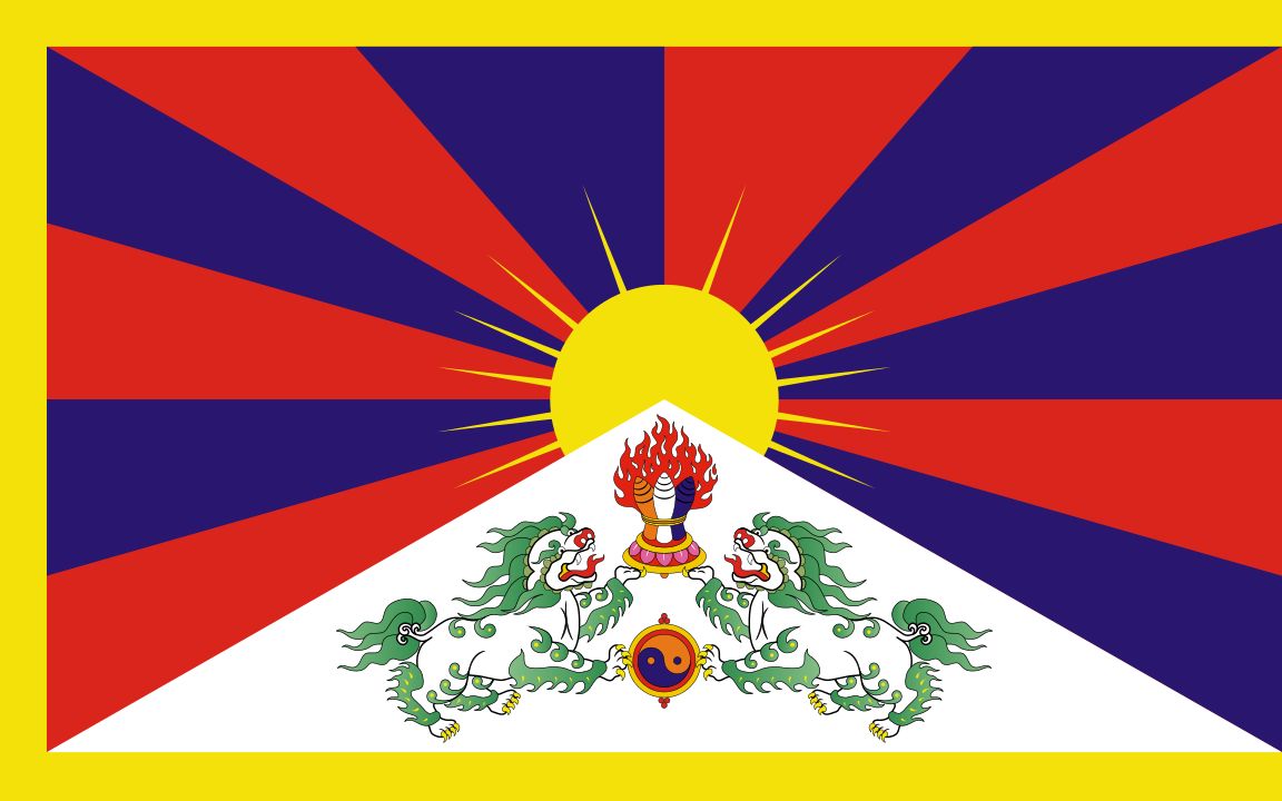 Tibetská vlajka velikost cm: 90x150